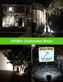 LITOM C-M190 Solar Spotlights(Cold White)