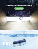 Solar Light Outdoor with Premium 200 LEDs and 270¡ã Wide Angle Solar Motion Sensor Lights Sensitive PIR Technology IP67 Waterproof Solar Wall Lights Ideal for Front Door Garden Garage Driveway and Pathway