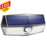 Solar Light Outdoor with Premium 200 LEDs and 270¡ã Wide Angle Solar Motion Sensor Lights Sensitive PIR Technology IP67 Waterproof Solar Wall Lights Ideal for Front Door Garden Garage Driveway and Pathway