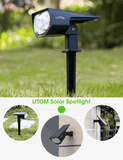 LITOM C-M191 Solar Spotlights(Cold White)
