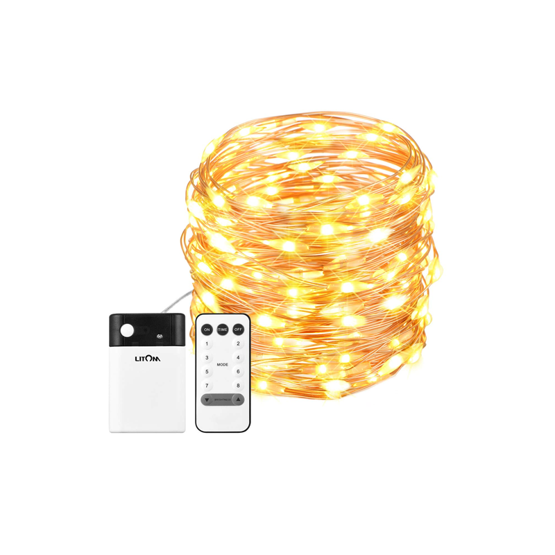 33ft 100 LED String Lights with Remote Control